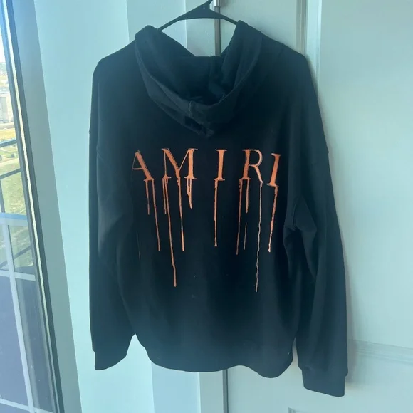 Amiri Spray Paint Drip Hoodie